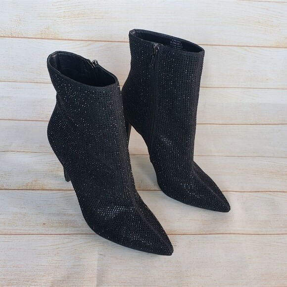 Jessica Simpson Pelina2 Sequin Stiletto Heel Boots Booties Pointy Toe Size 8.5M - Picture 9 of 16